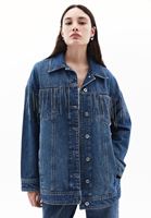 Women Blue Oversize Denim Jacket