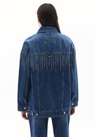 Women Blue Oversize Denim Jacket