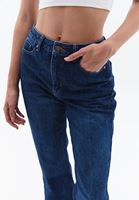 Women Navy Ultra High Rise Bootcut Pants