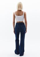 Women Navy Ultra High Rise Bootcut Pants