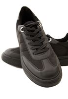 Women Black Sneakers with High Sole