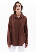 Women Brown Oversize Shirt