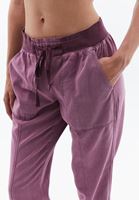 Women Purple Mid Rise Jogger Pants