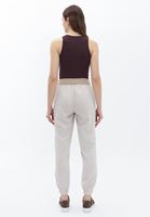 Women Beige Mid Rise Jogger Pants