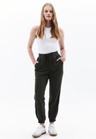 Women Green Mid Rise Jogger Pants