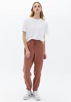 Women Brown Mid Rise Jogger Pants