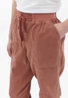 Women Brown Mid Rise Jogger Pants