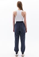 Women Blue Mid Rise Jogger Pants