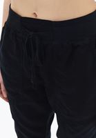 Women Black Mid Rise Jogger Pants