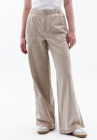 Women Beige Mid Rise Wide Leg Pants