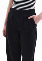 Women Black Mid Rise Wide Leg Pants