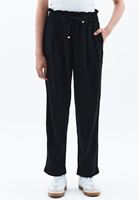 Women Black Ultra High Rise Carrot Fit Pants