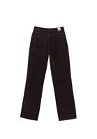 Women Bordeaux Ultra High Rise Straight Fit Pants