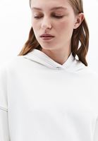 Bayan Krem Kapüşonlu Sweatshirt