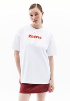 Women White Crew Neck Oversize Tshirt