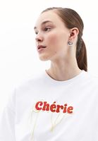 Women White Crew Neck Oversize Tshirt