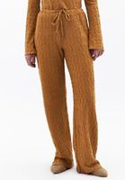 Women Brown High Rise Straight Fit Pants