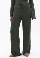 Women Green High Rise Straight Fit Pants