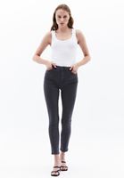 Women Grey High Rise Skinny Fit Pants