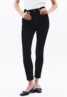 Women Black High Rise Skinny Fit Pants