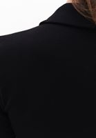 Women Black Polo Neck Tshirt