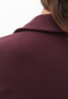 Women Brown Polo Neck Tshirt