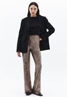 Women Mixed High Rise Flared Leg Pants