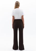 Women Brown High Rise Boot Cut Pants