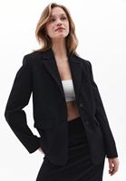 Women Black Oversize Blazer