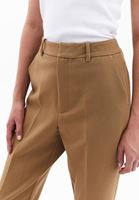 Women Brown High Rise Slim Fit Pants