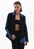 Women Black Oversize Blazer