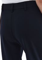 Women Navy Mid Rise Straight Fit Pants