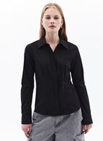 Women Black Slim fit Shirt