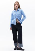 Women Blue Slim fit Shirt