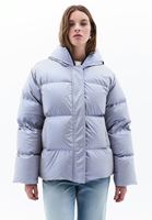 Women Grey Quilted Puff Coat