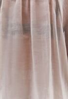 Women Beige Tulle Blouse with Collar Detail