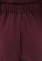 Bayan Bordo Ultra Yüksek Bel Wide-Leg Pantolon ( TENCEL™ )