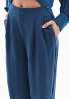 Bayan Mavi Ultra Yüksek Bel Wide-Leg Pantolon ( TENCEL™ )