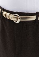 Women Gold Belt with Buckle Detail