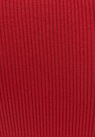 Women Red Turtleneck Knitwear Sweater