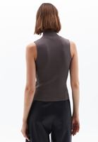 Women Brown High Rise Knitwear Singlet