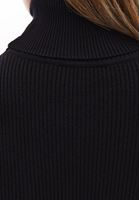 Women Black Turtle Neck Knitwear Sweater