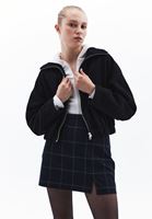 Women Black Oversize Bomber Jacket