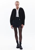 Women Black Oversize Bomber Jacket