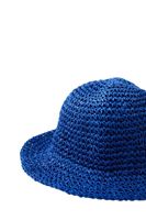 Bayan Mavi Hasır Şapka