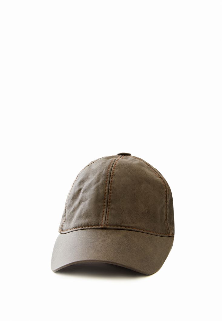 Bayan Kahverengi Basic Cap Şapka