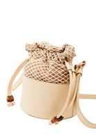 Women Beige Straw Bag