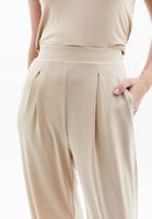 Women Beige High Rise Jogger Pants