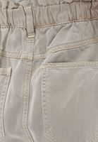 Bayan Bej Ultra Yüksek Bel Baggy-Fit Pantolon ( TENCEL™ )