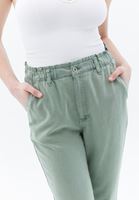 Women Green Ultra High Rise Baggy Fit Pants
